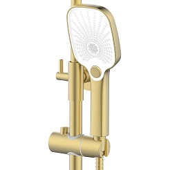 Azario Душевая стойка Conda AZ-K2311MG золото матовое – фотография-4