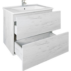 Sanflor Мебель для ванной Чикаго 75 дуб крафт белый – фотография-4