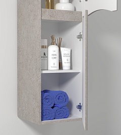 Водолей Пенал подвесной Адель 30 R белый камень – фотография-4