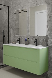 Зов Мебель для ванной Дион 120 подвесная фисташковая – фотография-1