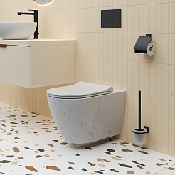 Ambassador Сиденье для унитаза Queen тонкое белое – фотография-7