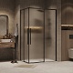 Grossman  Душевой уголок Galaxy 110x100x195 профиль черный матовый стекло шиншилла – картинка-14