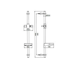 Iddis Штанга для душа Nobelle NOB6000i17 – фотография-2