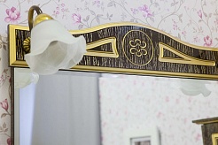 Sanflor Зеркало Адель 65 венге/патина золото – фотография-3