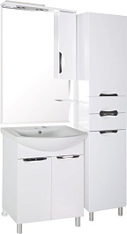 ASB-Mebel Мебель для ванной Мессина 70/2 белая – фотография-2