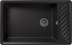 Granfest Мойка кухонная Quarz GF-ZL-51 черный – фотография-1