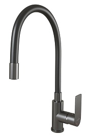 Mixline Смеситель для кухни 35k ML33-098GR "City Graphite" графит – фотография-1