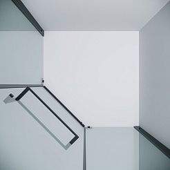 Grossman  Душевой уголок Pragma 90x90x195 профиль черный матовый стекло прозрачное – фотография-9