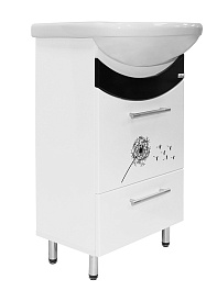 Mixline Тумба с раковиной Радуга 50 белая (одуванчик) – фотография-1