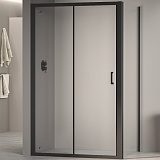 RGW Душевой уголок Passage PA-74B (PA-14B + Z-050-2B) 180x100 профиль черный стекло прозрачное