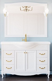 ValenHouse Комплект мебели Эллина 120 белый, фурнитура золото – фотография-1