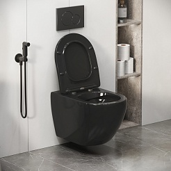 Grossman Унитаз подвесной Color GR-4411BS черный – фотография-9