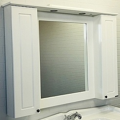 Comforty Зеркальный шкаф Палермо 120 белый – фотография-1