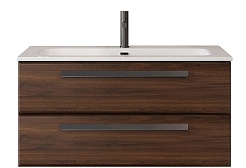 BelBagno Мебель для ванной Eco Cer-N 100 CZR-8095-100 орех шоколад софт ручки чёрные – фотография-3