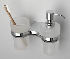 WasserKRAFT Держатель стакана и дозатора "Berkel K-6889" – фотография-2