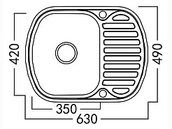 Zorg Кухонная мойка "Inox PVD" SZR-630-490 COPPER – фотография-2