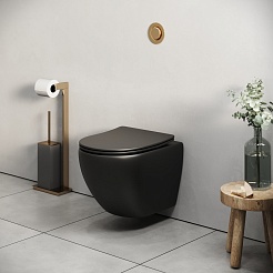 Grossman Унитаз подвесной Color GR-4455BMS черный матовый – фотография-8