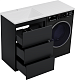 Brevita Тумба с раковиной Grafit 120 L под стиральную машину графит – картинка-18