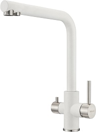 Milacio Смеситель для кухни Ultra MCU.553.WH белый – фотография-2