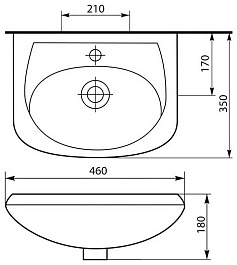 Rosa Раковина для ванной Уют 45 – фотография-2