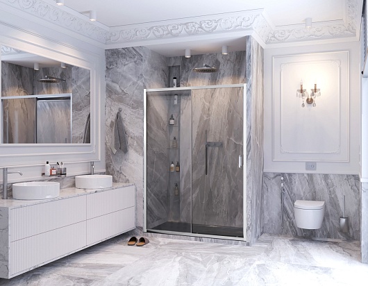 Ambassador Душевая дверь в нишу Forsa 100 17021116AX – картинка-5