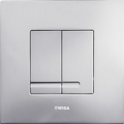 Wisa Кнопка смыва XS Delos DF 8050.415651 матовый хром – фотография-1