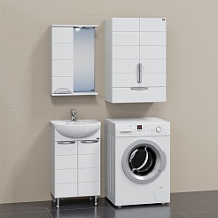 СанТа Мебель для ванной Родос 50 N L белая – фотография-2