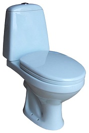 Oscar Унитаз-Компакт "Голубой" микролифт – фотография-1
