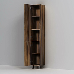 Am.Pm Шкаф пенал для ванной Gem 30 L орех – фотография-3