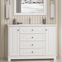 Misty Тумба с раковиной Ларго 120 белая – фотография-2