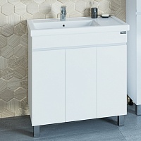 СанТа Тумба с раковиной Марс 80 напольная, дверки