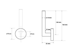 Bemeta Держатель туалетной бумаги Dark 104112030 – фотография-2