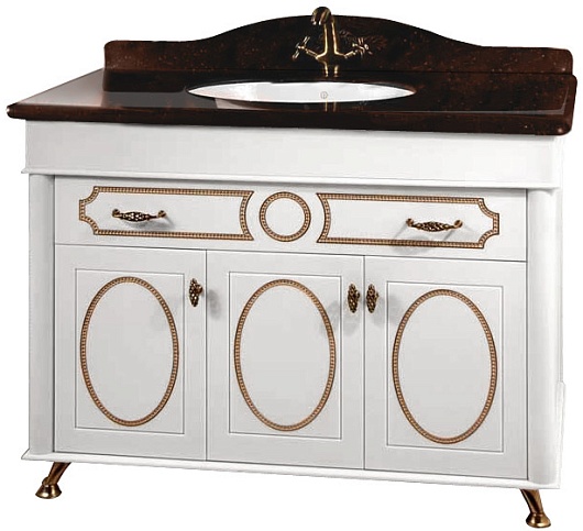 Водолей Мебель для ванной "Изабель 110" F-1 коричневая – картинка-7