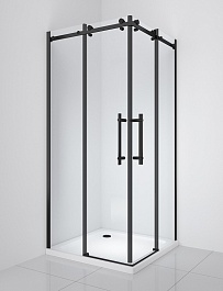 BelBagno Душевой уголок Marino 100/100 MARINO-A-2-100-C-NERO – фотография-1