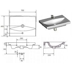 Cersanit Раковина City 70 – фотография-2