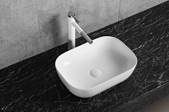 Ceruttispa Раковина накладная 46 CR0078B белая – фотография-2