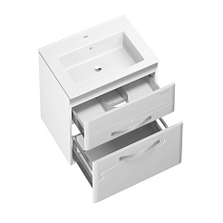  Тумба с раковиной Nota 65 белая – фотография-3