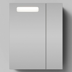 Водолей Зеркальный шкаф Мальта 60 L черный – фотография-1