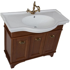 Aquanet Тумба с раковиной Николь 100 орех – фотография-4