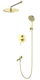 Oliveeka Душевой комплект Y OL-939017-BG золотой матовый – фотография-1