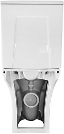 Azario Унитаз-компакт Fretta Round AZ-7121A безободковый с бачком с сиденьем микролифт белый – фотография-9