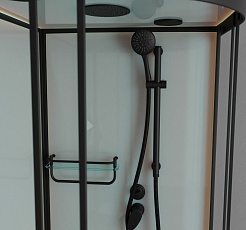 Frank Душевая кабина F409/2 black с крышей – фотография-5