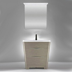 BelBagno Тумба с раковиной напольная PIRAMIDE 650 Rovere Bianco – фотография-5