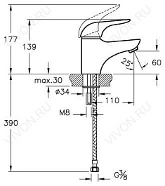 Vitra Смеситель Ares A41614EXP – фотография-5