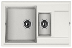 Florentina Мойка гранитная Липси 780К с крылом жасмин – фотография-1