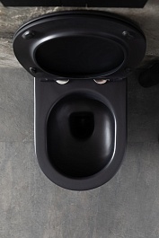 Allen Brau Чаша подвесного унитаза Reality 4.32006.31 чёрный матовый – фотография-4