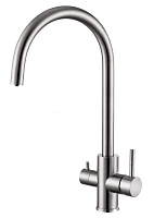 Oliveeka Смеситель для кухни KS OL-458022-BN никель матовый