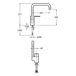Jacob Delafon Смеситель для кухни July E98325-CP – фотография-2