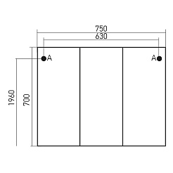Mixline Зеркало-шкаф Неаполь 75 – фотография-2