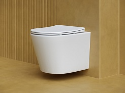 Ceramicanova Подвесной унитаз Balearica Rimless CN6000MW белый матовый – фотография-7